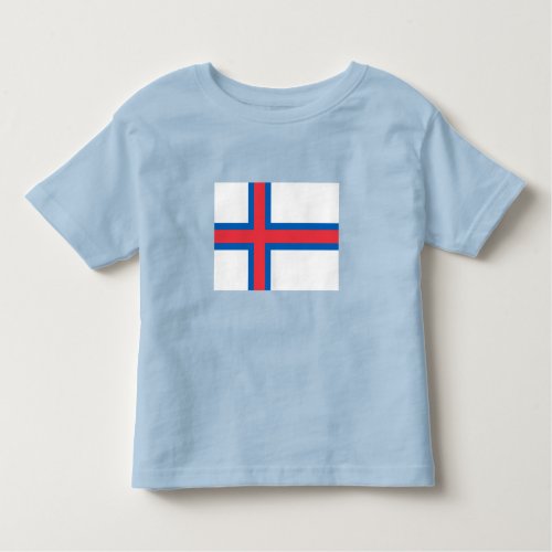 Faroe Islands Flag Toddler T_shirt