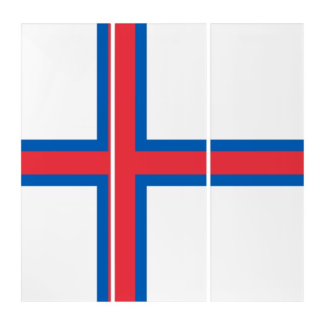 Faroe Islands flag Triptych (Front)