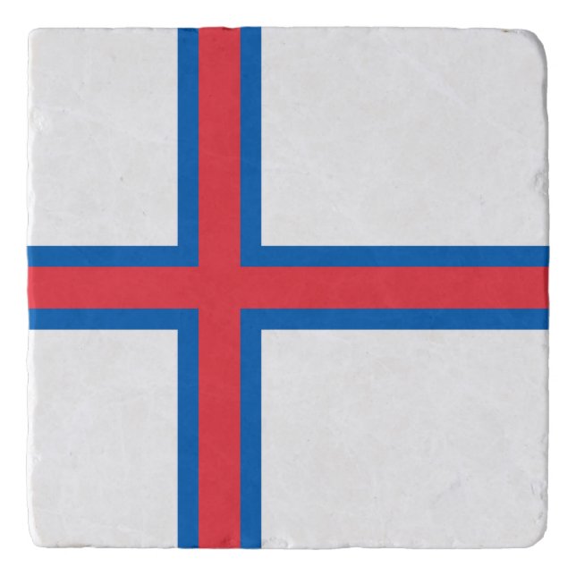 Faroe Islands flag Trivet (Front)