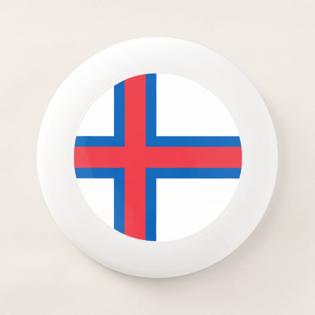 Faroe Islands Flag Wham-O Frisbee (Front)