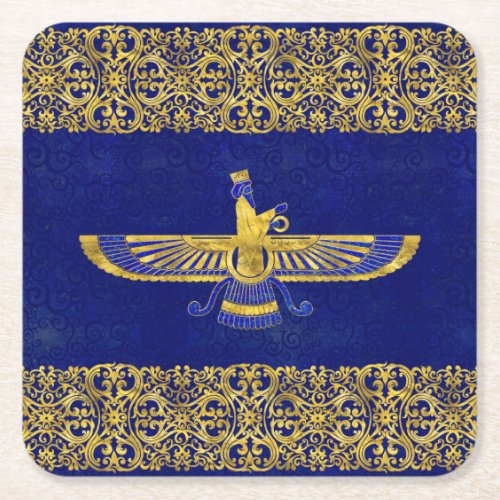 Farohar _ faravahar _Fravashi Square Paper Coaster