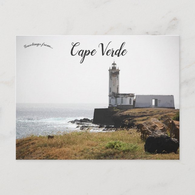 Farol de D Maria Pia Cape Verde Postcard (Front)
