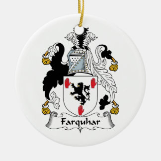 Farquhar Family Crest Ceramic Ornament