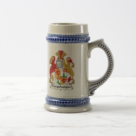 Farquharson Family Crest Beer Stein