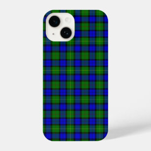 Farquharson tartan blue green plaid iPhone 14 case