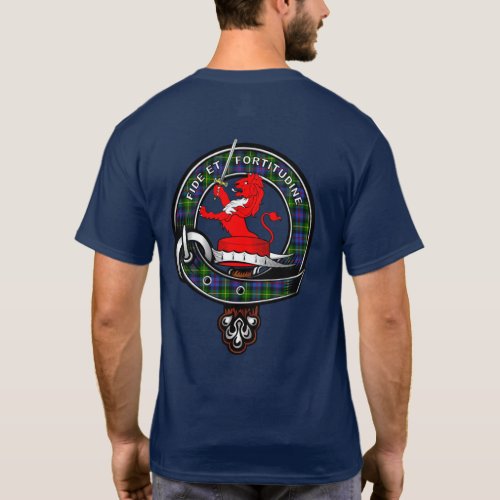 Farquharson Tartan Clan Badge  T_Shirt