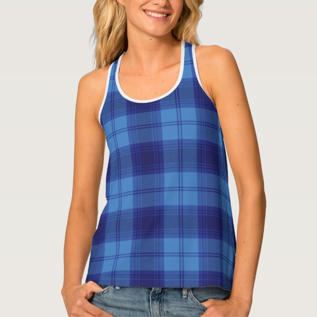 farquharson tartan Scottis yellow Scotland pattern Tank Top (Front)