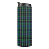 Farquharson Tartan with the Last Name Thermal Tumbler (Rotated Right)