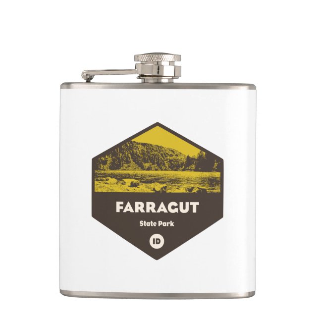 Farragut State Park Idaho Flask (Front)