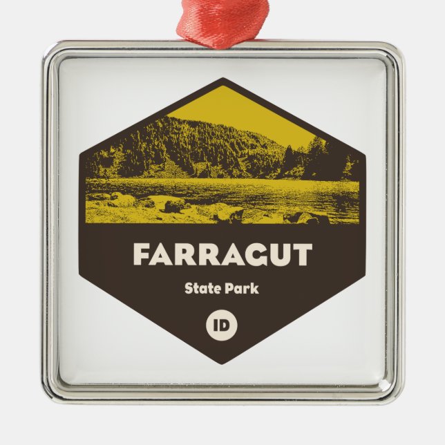 Farragut State Park Idaho Metal Ornament (Front)