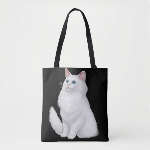 Farrah the White Persian Cat Tote Bag