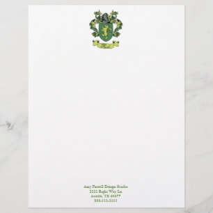 Farrell Family Crest Letterhead