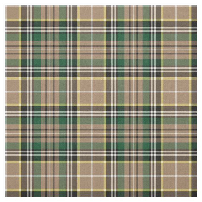 Farrell Tartan Pattern Tan Irish Plaid Fabric (Swatch)