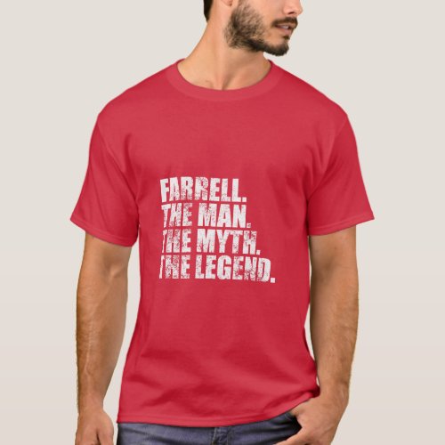 FarrellFarrell Family name Farrell last Name Farre T_Shirt