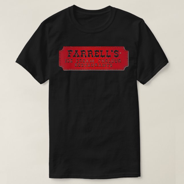 Farrell's Ice Cream Parlour Vintage Retro T-Shirt (Design Front)