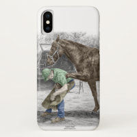 Farrier Blacksmith Shoeing Horse