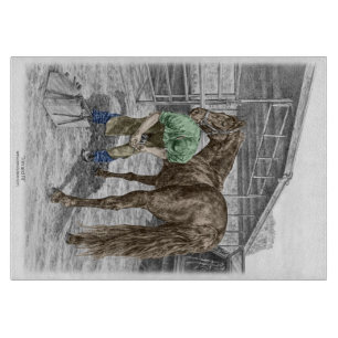 Farrier Blacksmith Shoeing Horse Cutting Board