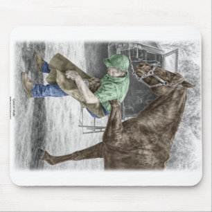 Farrier Blacksmith Shoeing Horse Mouse Pad