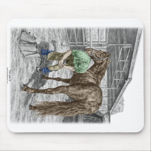 Farrier Blacksmith Trimming Horse Hoof Mouse Pad