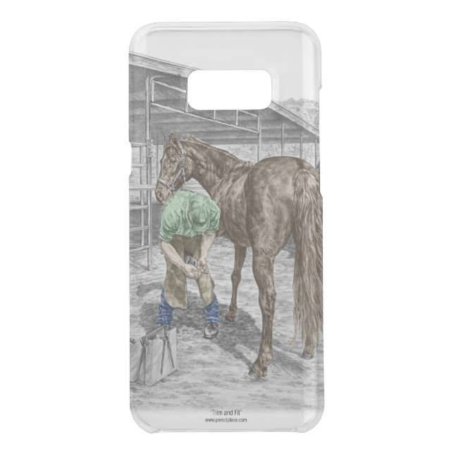 Farrier Blacksmith Trimming Horse Hoof Uncommon Samsung Galaxy Case (Back)