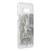 Farrier Blacksmith Using Anvil Uncommon Samsung Galaxy Case (Back/Right)