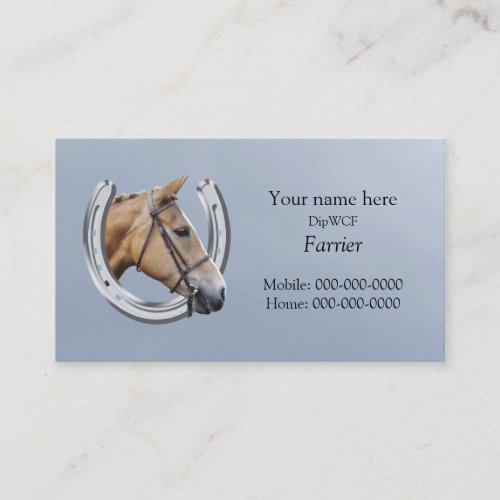 Farrier business card