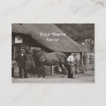 Farrier Business Card by Past_Impressions at Zazzle