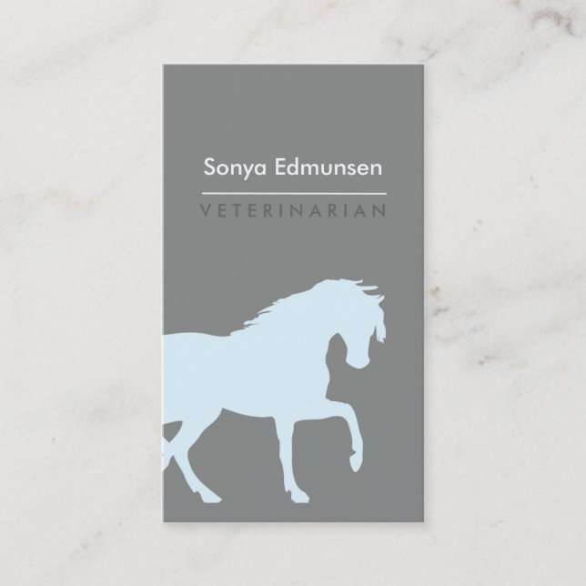 Farrier business card, horse stable, horse trainer card (Front)