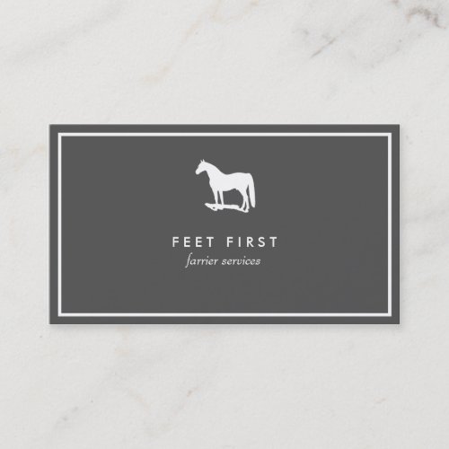 Farrier Business Card Horse Trainer Business Card