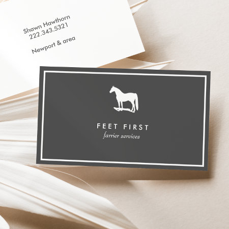 Farrier Business Card, Horse Trainer Business Card