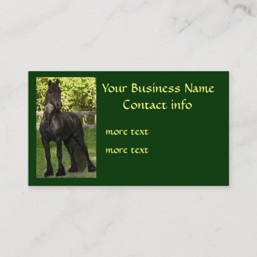 Customizable Farrier Business Cards 1