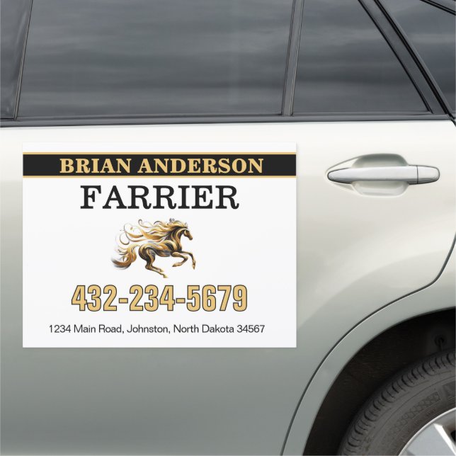 Farrier Car Magnet (In Situ)