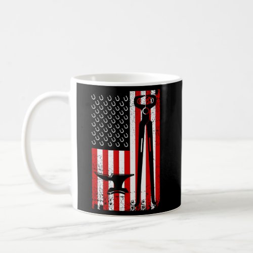 Farrier For Farrier Tools American Flag Coffee Mug
