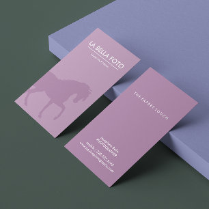 Farrier, horse trainer, equestrian, equine vet business card