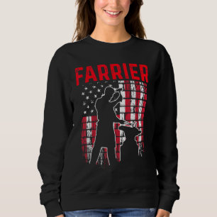 Farrier Horseshoe Hoof Trimming Equine Shoeing 10 Sweatshirt
