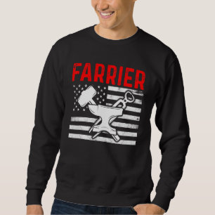 Farrier Horseshoe Hoof Trimming Equine Shoeing 21 Sweatshirt