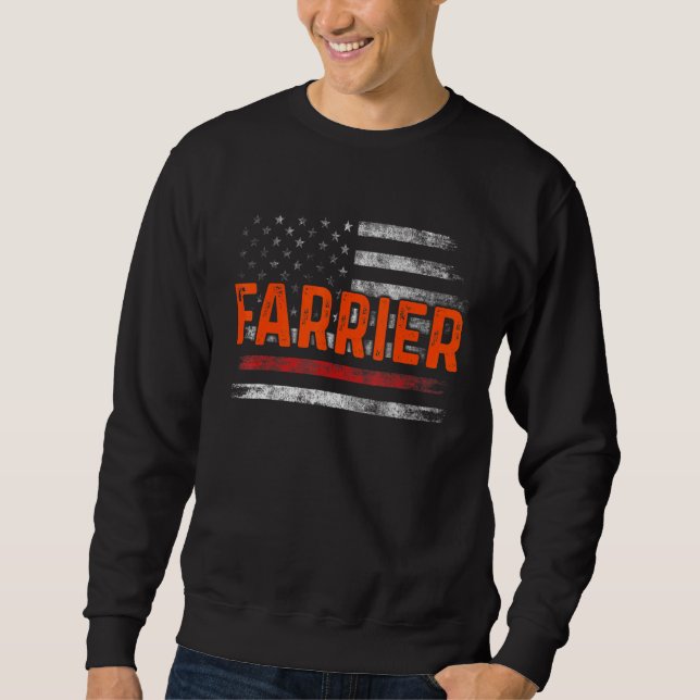 Farrier Horseshoe Hoof Trimming Equine Shoeing 34 Sweatshirt (Front)