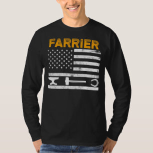 Farrier Horseshoe Hoof Trimming Equine Shoeing _45 T-Shirt