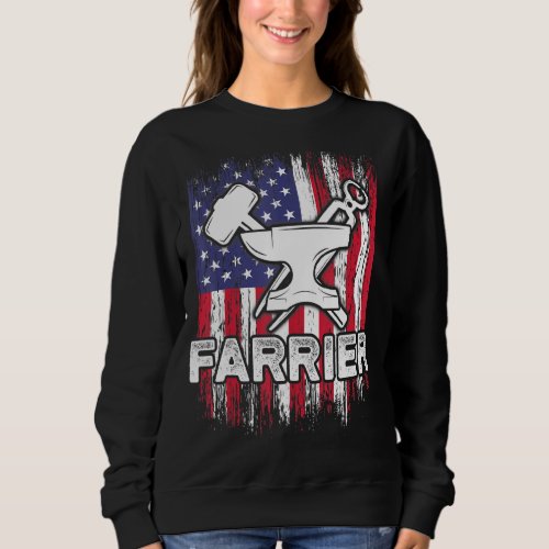 Farrier Horseshoe Hoof Trimming Equine Shoeing _46 Sweatshirt