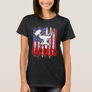 Farrier Horseshoe Hoof Trimming Equine Shoeing _56 T-Shirt