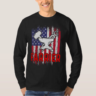 Farrier Horseshoe Hoof Trimming Equine Shoeing 64 T-Shirt