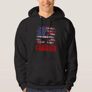 Farrier Horseshoe Hoof Trimming Equine Shoeing 66 Hoodie