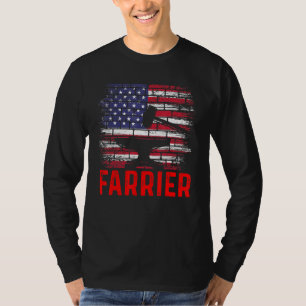 Farrier Horseshoe Hoof Trimming Equine Shoeing 66 T-Shirt