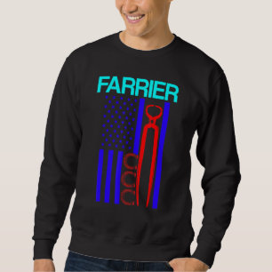 Farrier Horseshoe Hoof Trimming Equine Shoeing 6 Sweatshirt