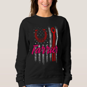 Farrier Horseshoe Hoof Trimming Equine Shoeing 74 Sweatshirt