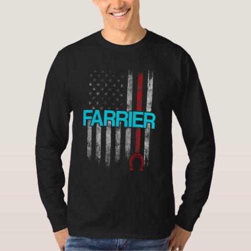 Farrier Horseshoe Hoof Trimming Equine Shoeing 87 T-Shirt