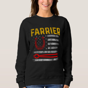 Farrier Horseshoe Hoof Trimming Equine Shoeing 93 Sweatshirt