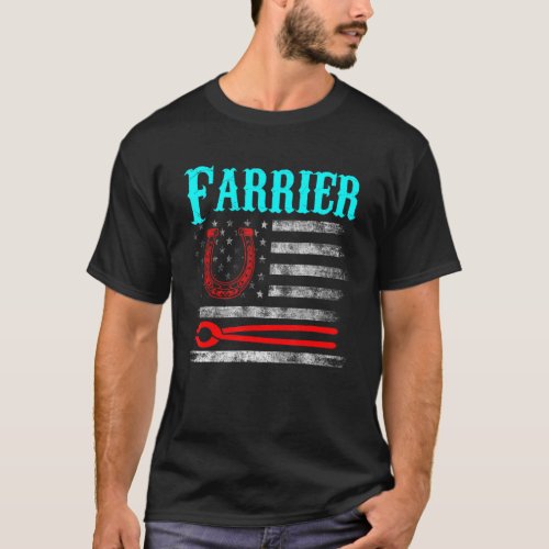Farrier Horseshoe Hoof Trimming Equine Shoeing 99 T-Shirt