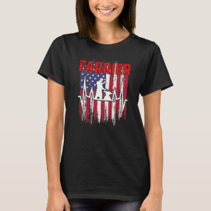 Farrier Horseshoe Hoof Trimming Equine Shoeing T-Shirt