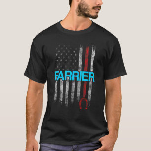 Farrier Horseshoe Hoof Trimming Equine Shoeing   T-Shirt